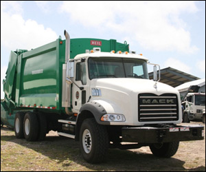 Nevis' New Mack Garbage Truck