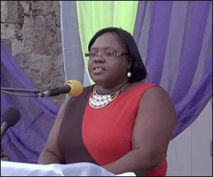 Junior Minister of Social Development on Nevis Mrs. Brandy-Williams