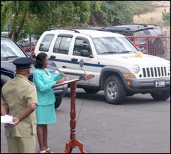 Nevis Police Accept New Jeeps