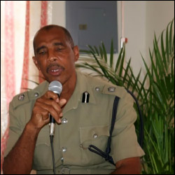 Nevis Police Superintendent Seabrookes