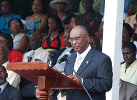 Nevis Premier Speaks At Independence Parade