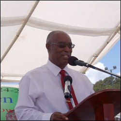 Premier Parry at The Nevis Agriculture Open Day