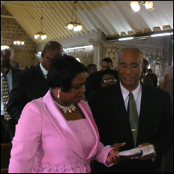 Nevis Premier - Joesph Parry and Wife Myrthlyn