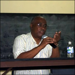 Nevis Premier At Town Hall Meeting About Property Taxes