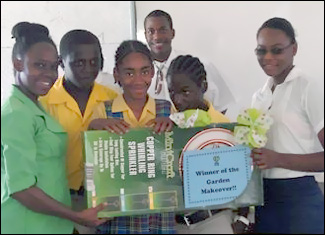 Nevis Students Receive Gardening Award