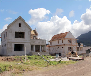 Nevis Villa Construction at Pinneys