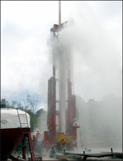 Recently Drilled Water Well On Nevis