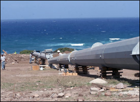 Nevis Wind Farm Turbines Under Construction