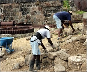 Nevis' New River Plantation Being Restored