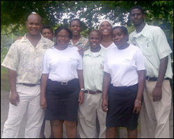 Nisbet Staff at Curtain Bluff Resort