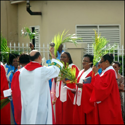 The Palm Sunday Blessing In St. Kitts