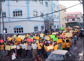 PAM Supporters Line The Streets For As Far As The Eye Can See