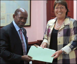 PM Douglas and Ms. Jan Henderson