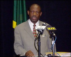 Prime Minister Douglas At Press Conference