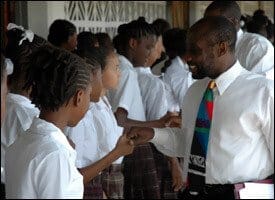 PM Douglas Meets With St. Kitts Students