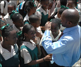 PM Douglas at Cayon High School