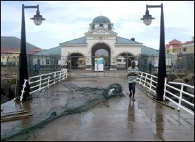 Damaged Pier At Port Zante - St. Kitts