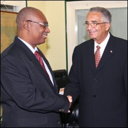Premier Parry With Ambassador Zurbiaur