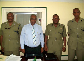 Nevis Premier With Nevis Police