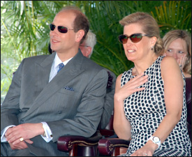 Prince Edward and Princess Sophie Enjoy The Entertainment