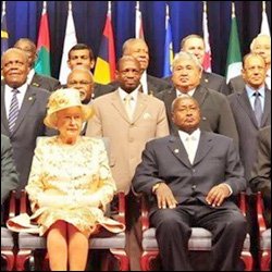 Queen Elizbeth II With CHOGM Leaders