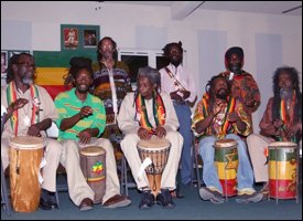 Members of the Caribbean Rastafarian Organisation 