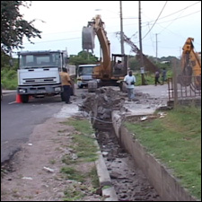 Ongoing Road Work - Newman Road, Nevis