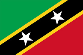 The National Flag Of Saint Kitts - Nevis