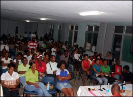 Sandy Point Residents At Town Hall Meeting