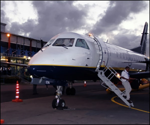 Seaborne Plane at Nevis Airport
