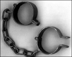 An Example of Handcuffs Used On Slaves