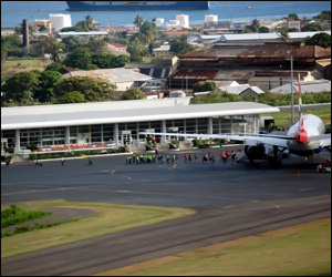 BA Passengers Arriving at St. Kitts Airport