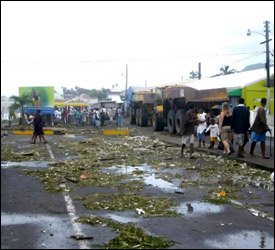 Hurricane Omar Damage In St. Kitts