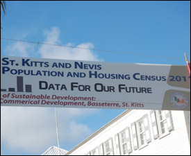 Banner Promoting St. Kitts - Nevis 2011 Census