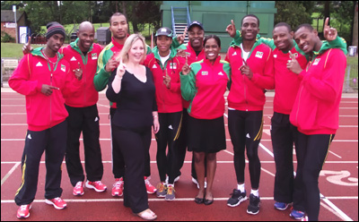 The St. Kitts - Nevis 2012 Olympics Team