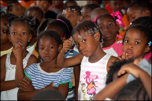 Children at St. Paul's Primary School