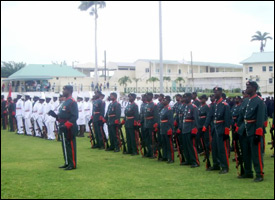 St. Kitts - Nevis Defence Force On Parade