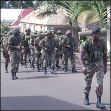St. Kitts - Nevis Defence Force Marching