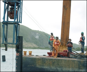 First Pile Driven - St. Kitts Mega Yacht Marina