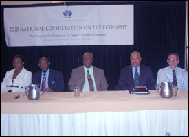 Head Table At 2010 St. Kitts - Nevis National Consultation