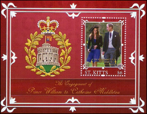 Royal Wedding Souvenier Stamp Sheet