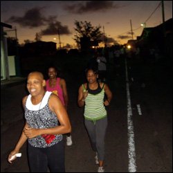 Walkers With A St. Kitts Sunrise For Company