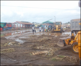 Damaged Ferry and Bus Terminal In St. Kitts