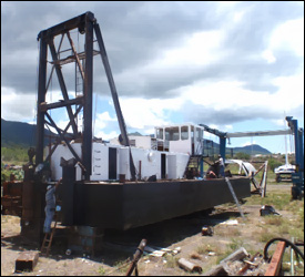 The Galantry Dredge Under Construction