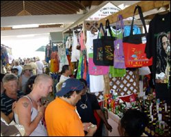 Tourists Shop At St. Kitts Market