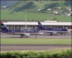 US Airways Planes In St. Kitts