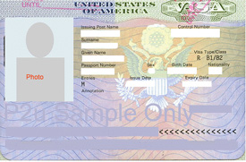 Sample US Visa